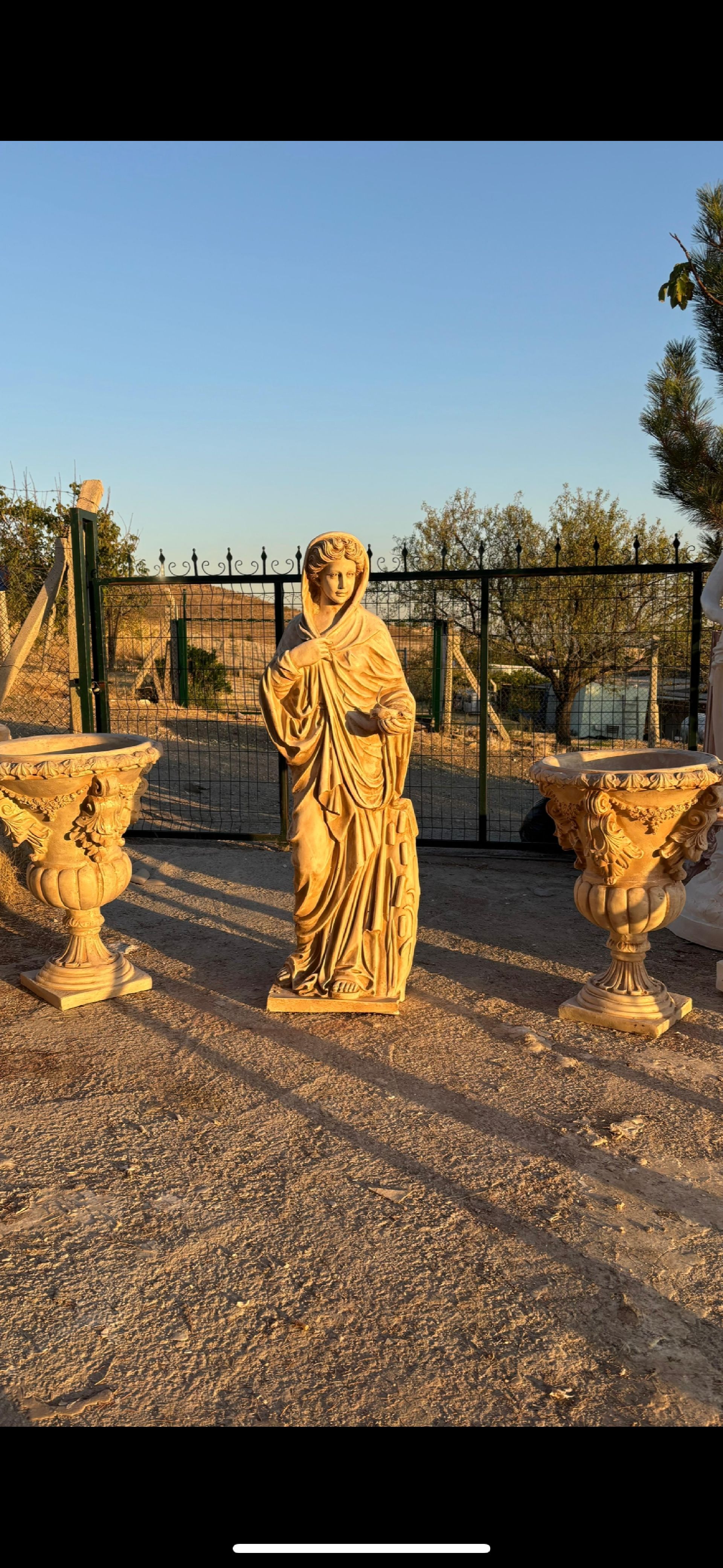 Meryem ana saksı set - sanatsal zarif bir dokunuş 